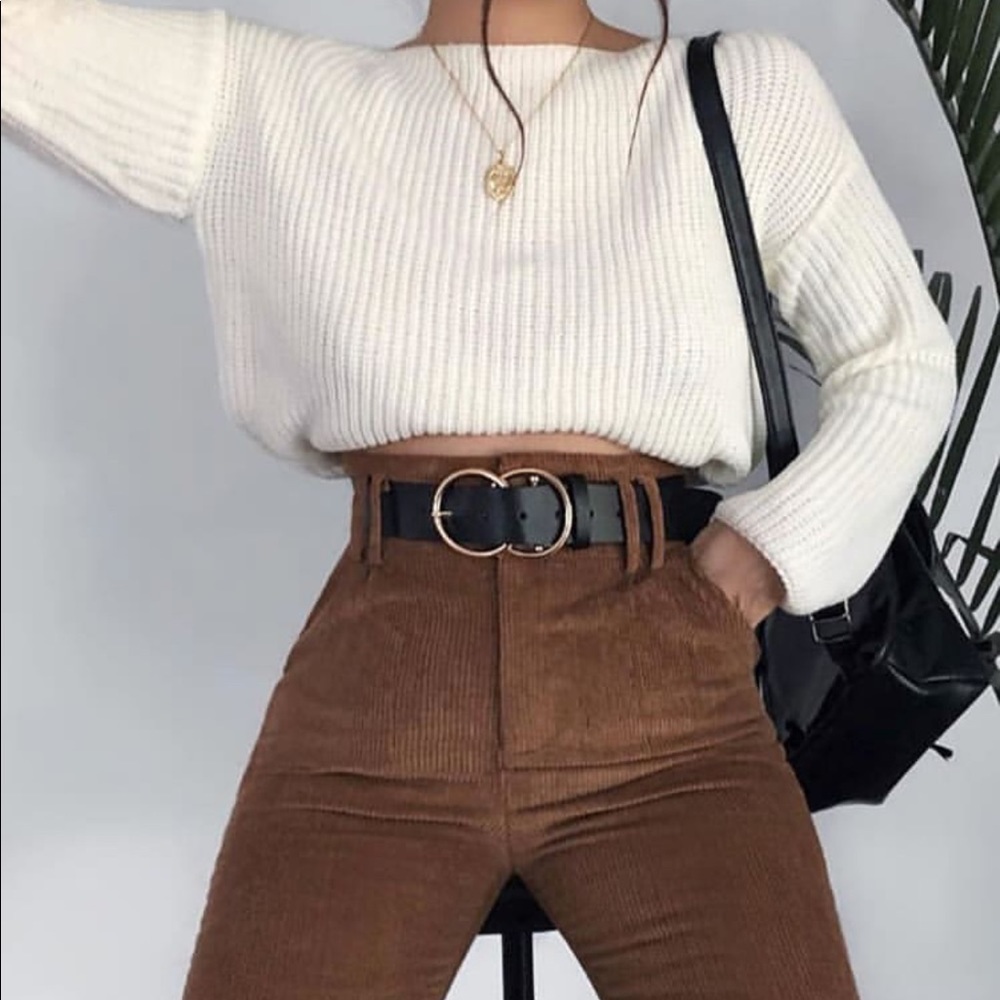 Black/Gold Double O Ring Belt